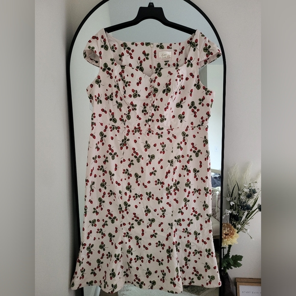 Anthropologie Cecily Cherries Pin-Up Girl Dress 2x - Picture 2 of 11